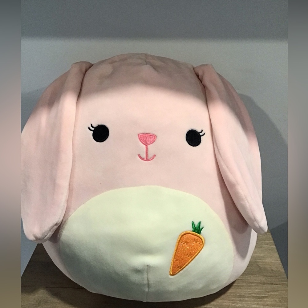 Squishmallow Bop the Bunny 12" Open-eyes with carrot rare